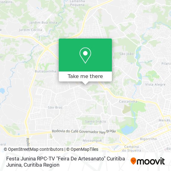 Festa Junina RPC-TV "Feira De Artesanato" Curitiba Junina map
