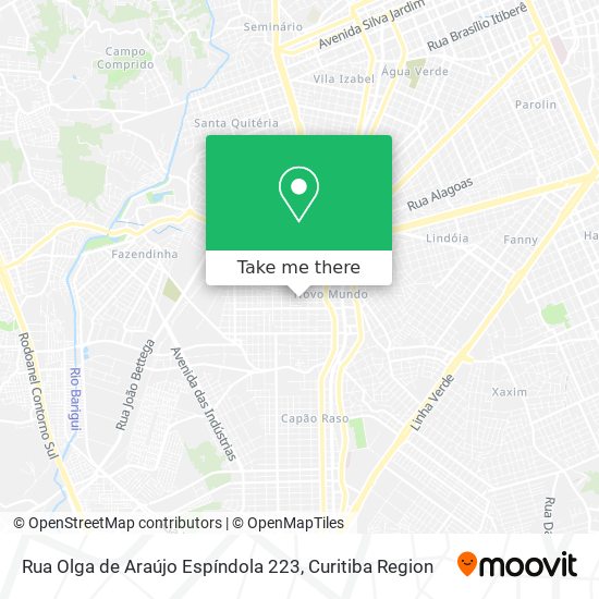 Rua Olga de Araújo Espíndola 223 map