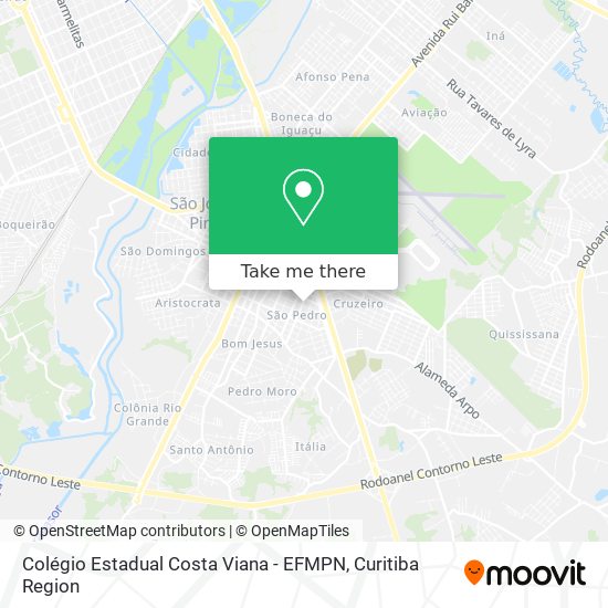 Mapa Colégio Estadual Costa Viana - EFMPN