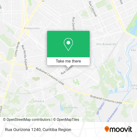 Rua Ourizona 1240 map