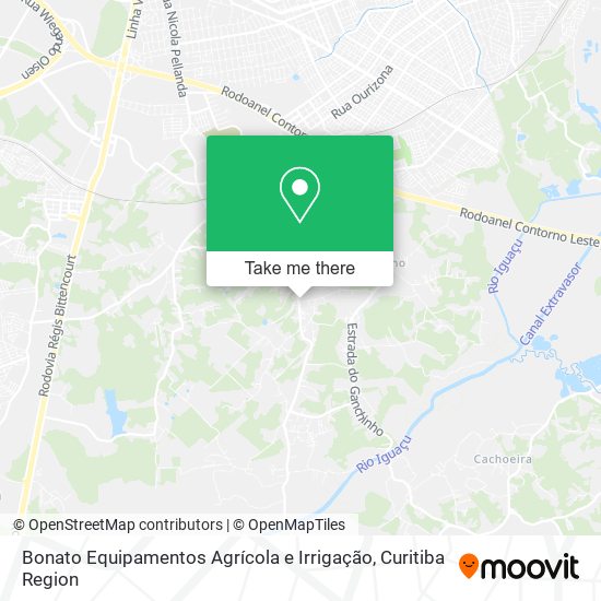 Bonato Equipamentos Agrícola e Irrigação map