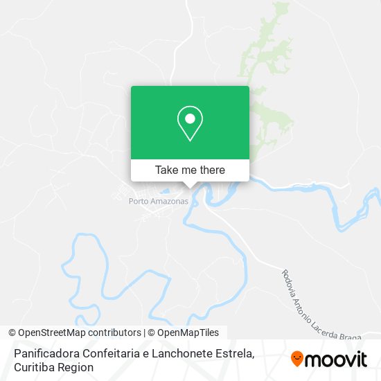 Panificadora Confeitaria e Lanchonete Estrela map