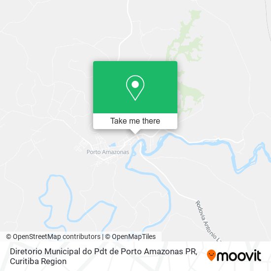 Diretorio Municipal do Pdt de Porto Amazonas PR map
