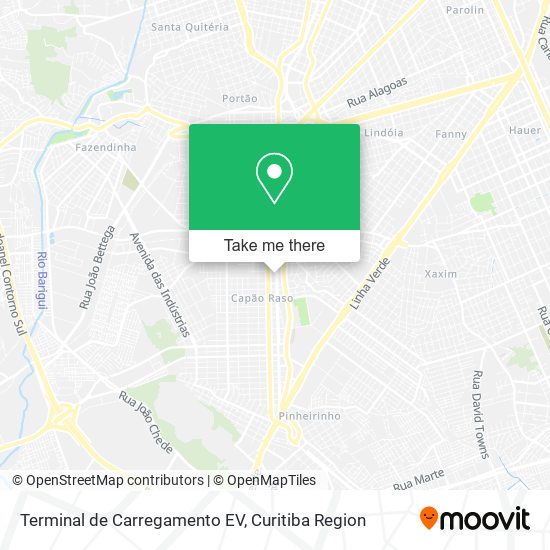 Mapa Terminal de Carregamento EV