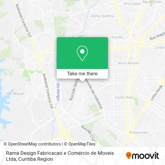 Rama Design Fabricacao e Comércio de Moveis Ltda map