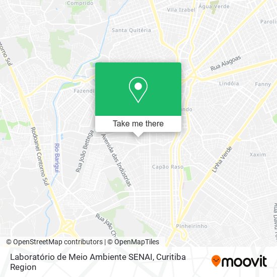 Laboratório de Meio Ambiente SENAI map