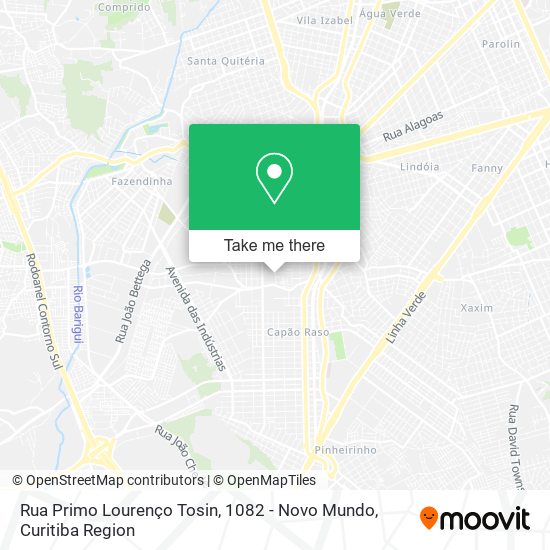Rua Primo Lourenço Tosin, 1082 - Novo Mundo map