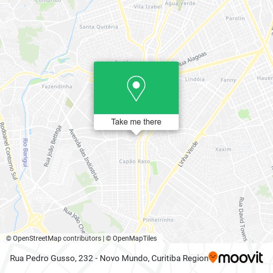 Rua Pedro Gusso, 232 - Novo Mundo map