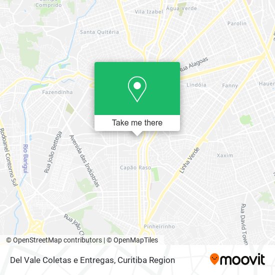 Del Vale Coletas e Entregas map