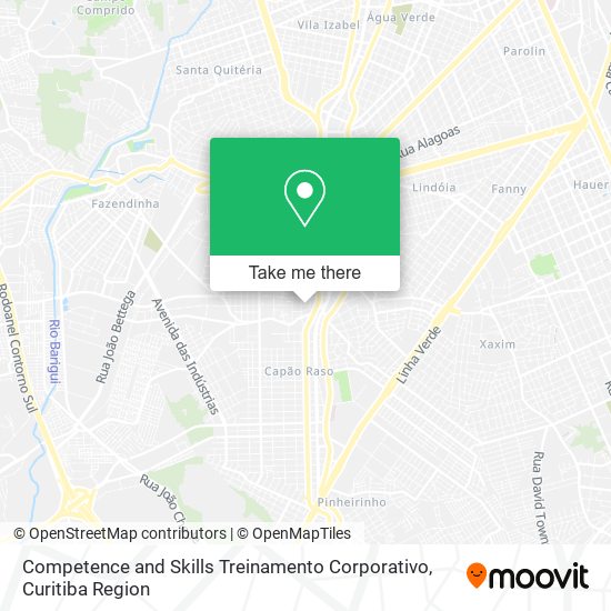 Competence and Skills Treinamento Corporativo map