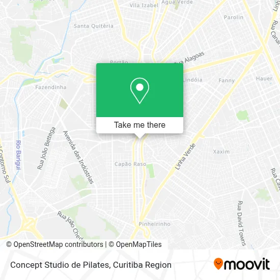 Concept Studio de Pilates map