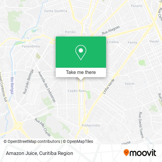 Amazon Juice map