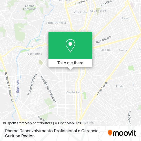 Rhema Desenvolvimento Profissional e Gerencial map
