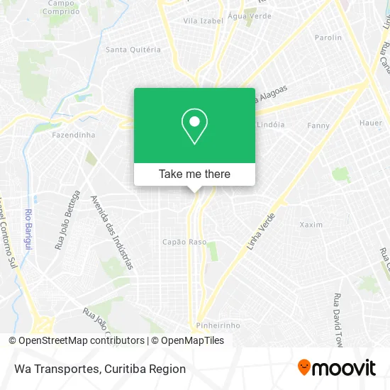 Wa Transportes map
