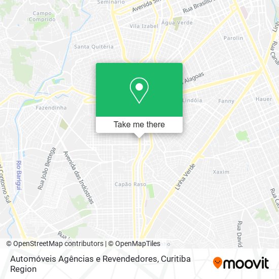 Mapa Automóveis Agências e Revendedores