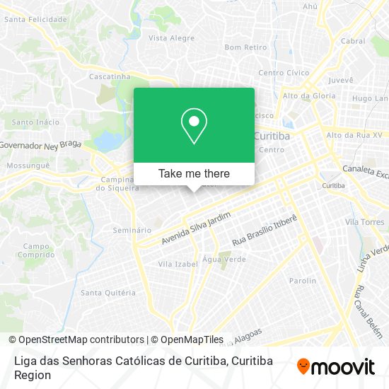 Liga das Senhoras Católicas de Curitiba map