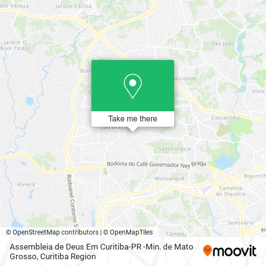 Assembleia de Deus Em Curitiba-PR -Min. de Mato Grosso map