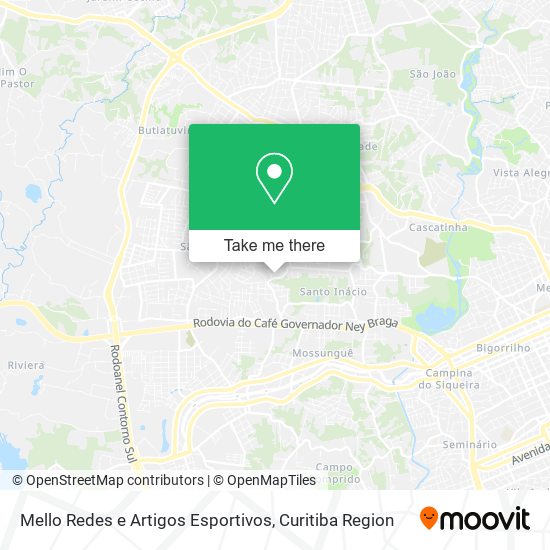 Mello Redes e Artigos Esportivos map