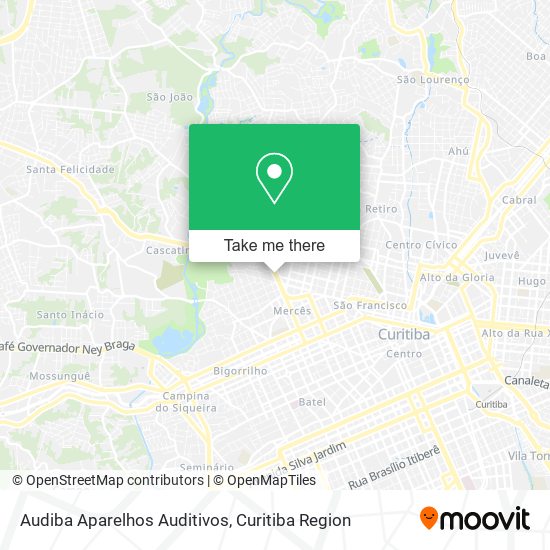 Audiba Aparelhos Auditivos map