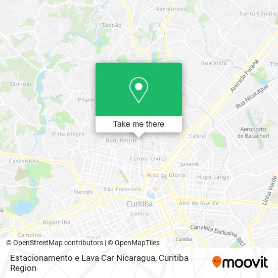 Estacionamento e Lava Car Nicaragua map