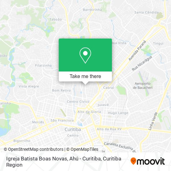 Igreja Batista Boas Novas, Ahú - Curitiba map
