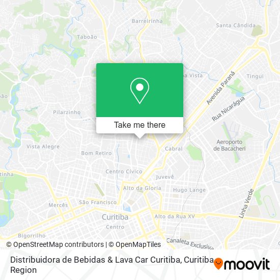 Distribuidora de Bebidas & Lava Car Curitiba map