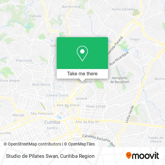 Mapa Studio de Pilates Swan