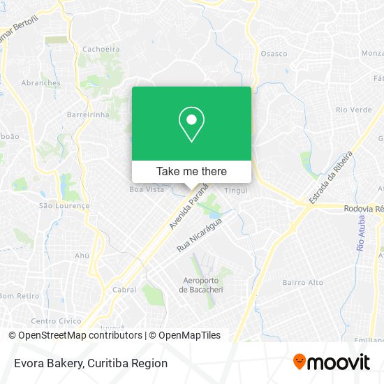 Evora Bakery map