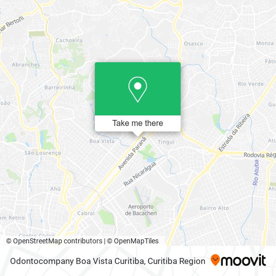 Odontocompany Boa Vista Curitiba map