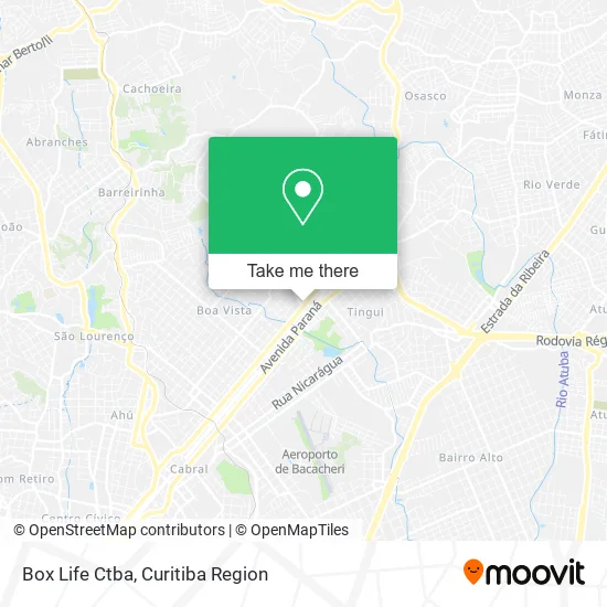 Box Life Ctba map