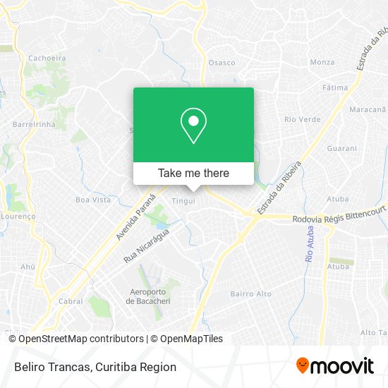 Beliro Trancas map