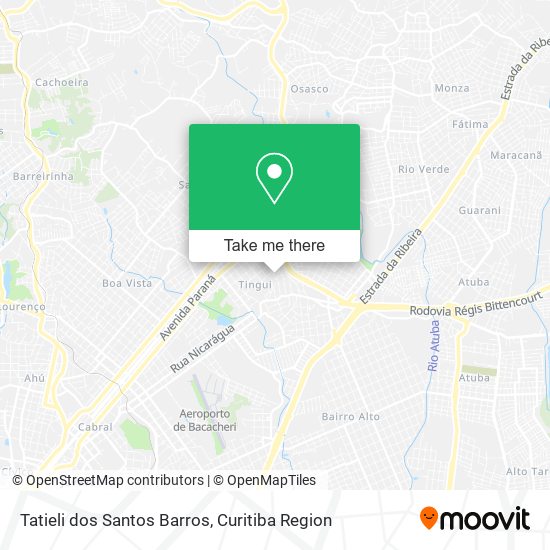 Tatieli dos Santos Barros map