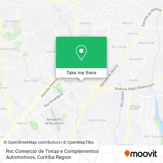 Rvc Comercio de Tintas e Complementos Automotivos map