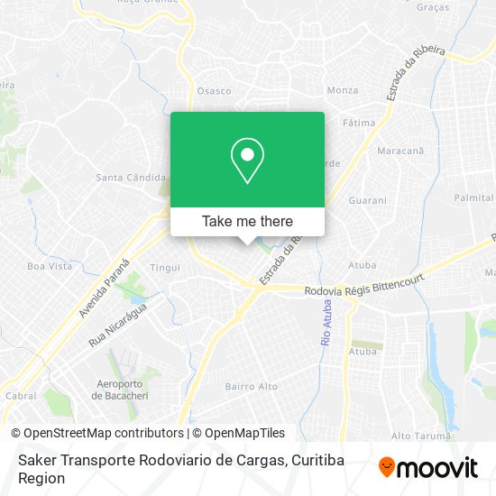 Saker Transporte Rodoviario de Cargas map