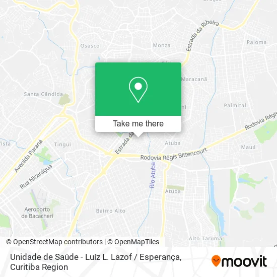 Unidade de Saúde - Luíz L. Lazof / Esperança map