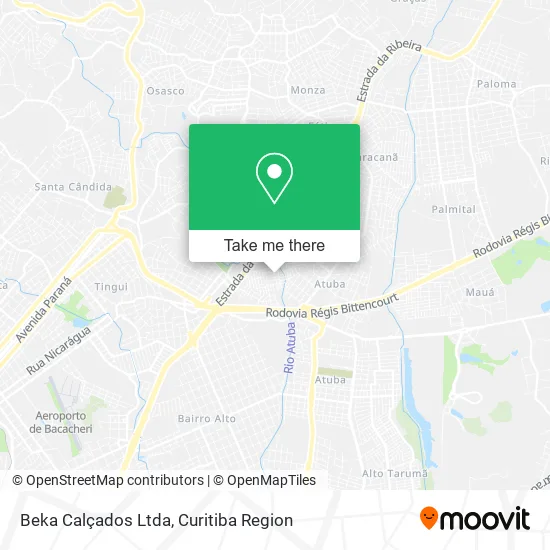 Beka Calçados Ltda map