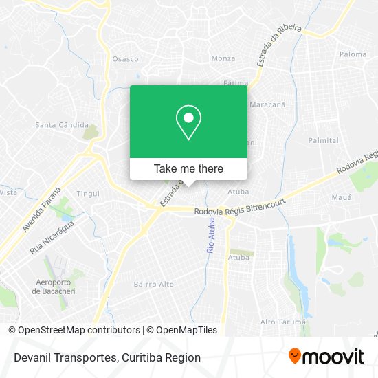 Devanil Transportes map