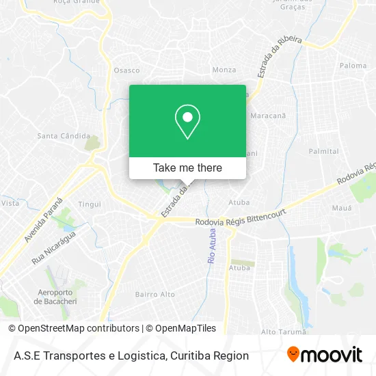 A.S.E Transportes e Logistica map