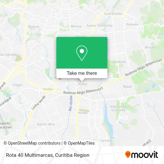 Rota 40 Multimarcas map