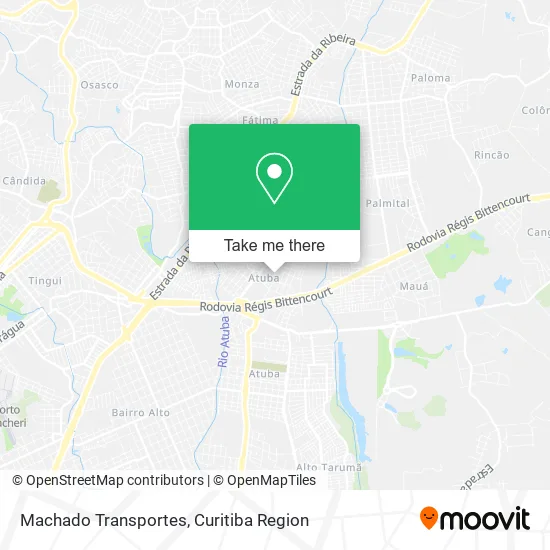 Machado Transportes map