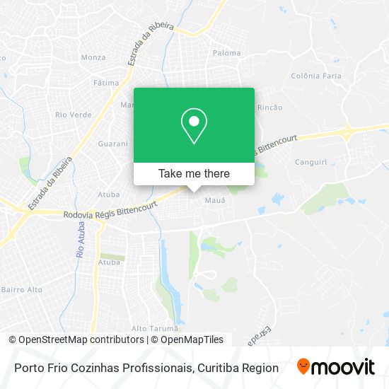 Porto Frio Cozinhas Profissionais map