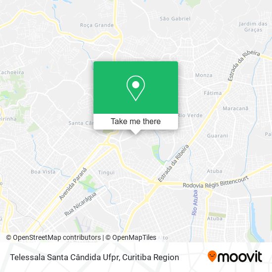 Telessala Santa Cândida Ufpr map