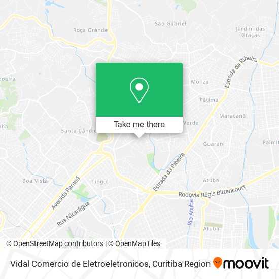 Vidal Comercio de Eletroeletronicos map