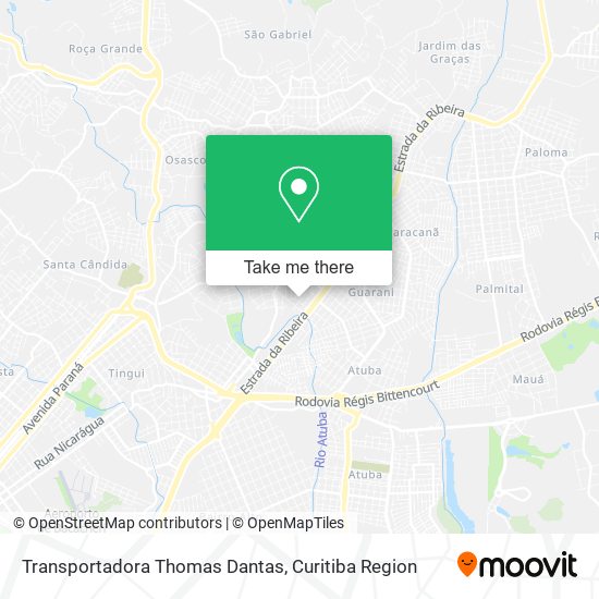 Transportadora Thomas Dantas map