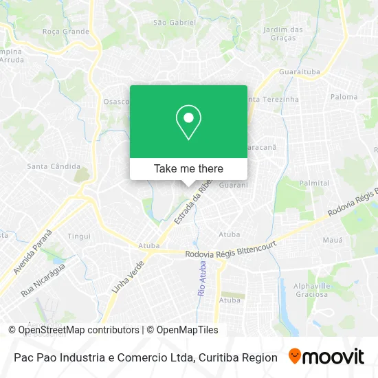 Pac Pao Industria e Comercio Ltda map