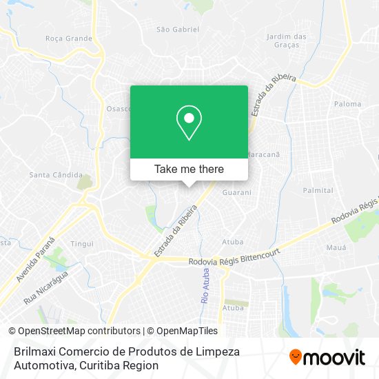 Brilmaxi Comercio de Produtos de Limpeza Automotiva map