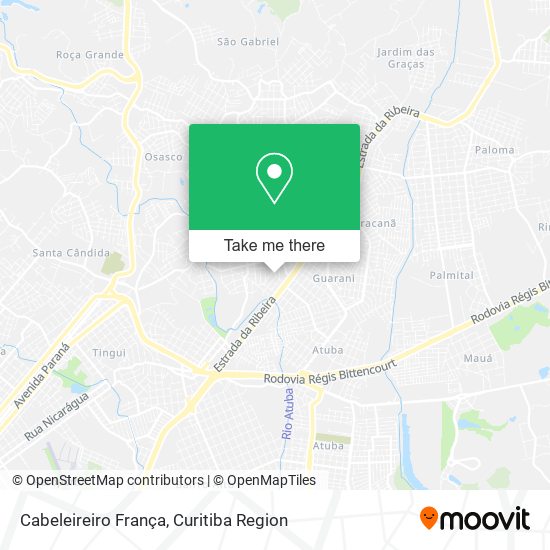 Cabeleireiro França map