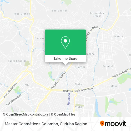 Master Cosméticos Colombo map