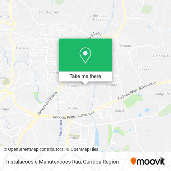 Instalacoes e Manutencoes Raa map