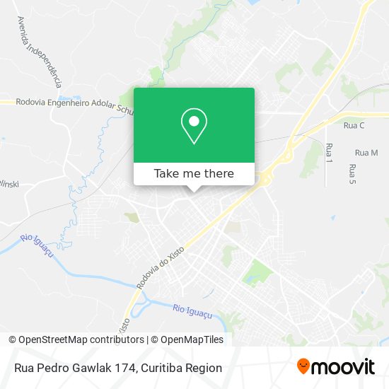 Mapa Rua Pedro Gawlak 174